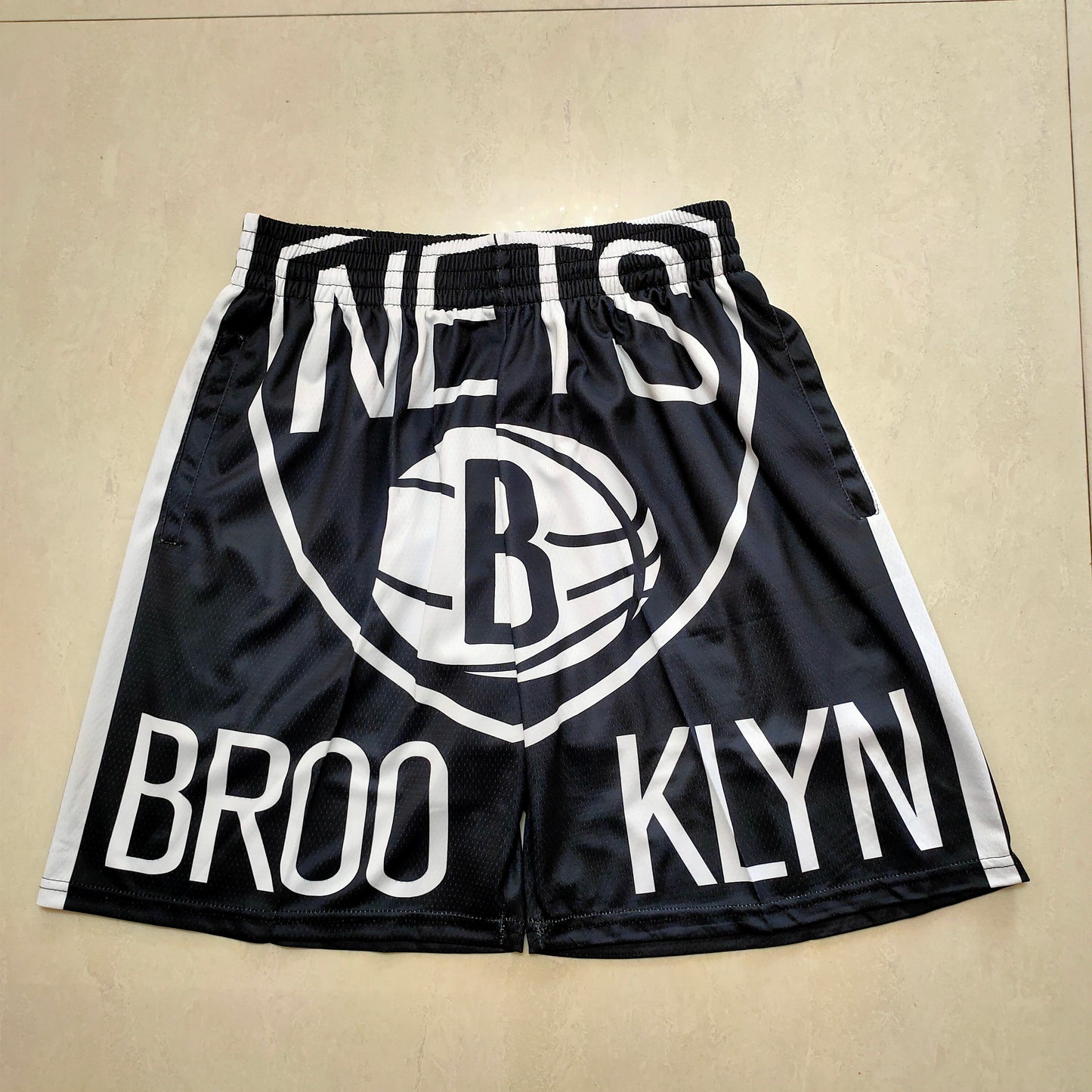 BROOKLYN NETS BLACK SHORTS