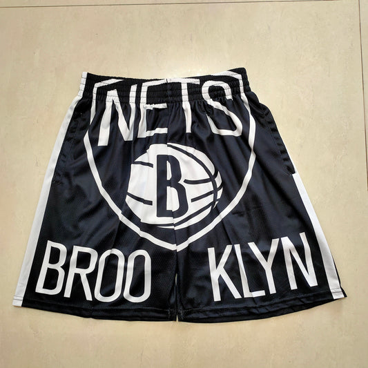 BROOKLYN NETS BLACK SHORTS