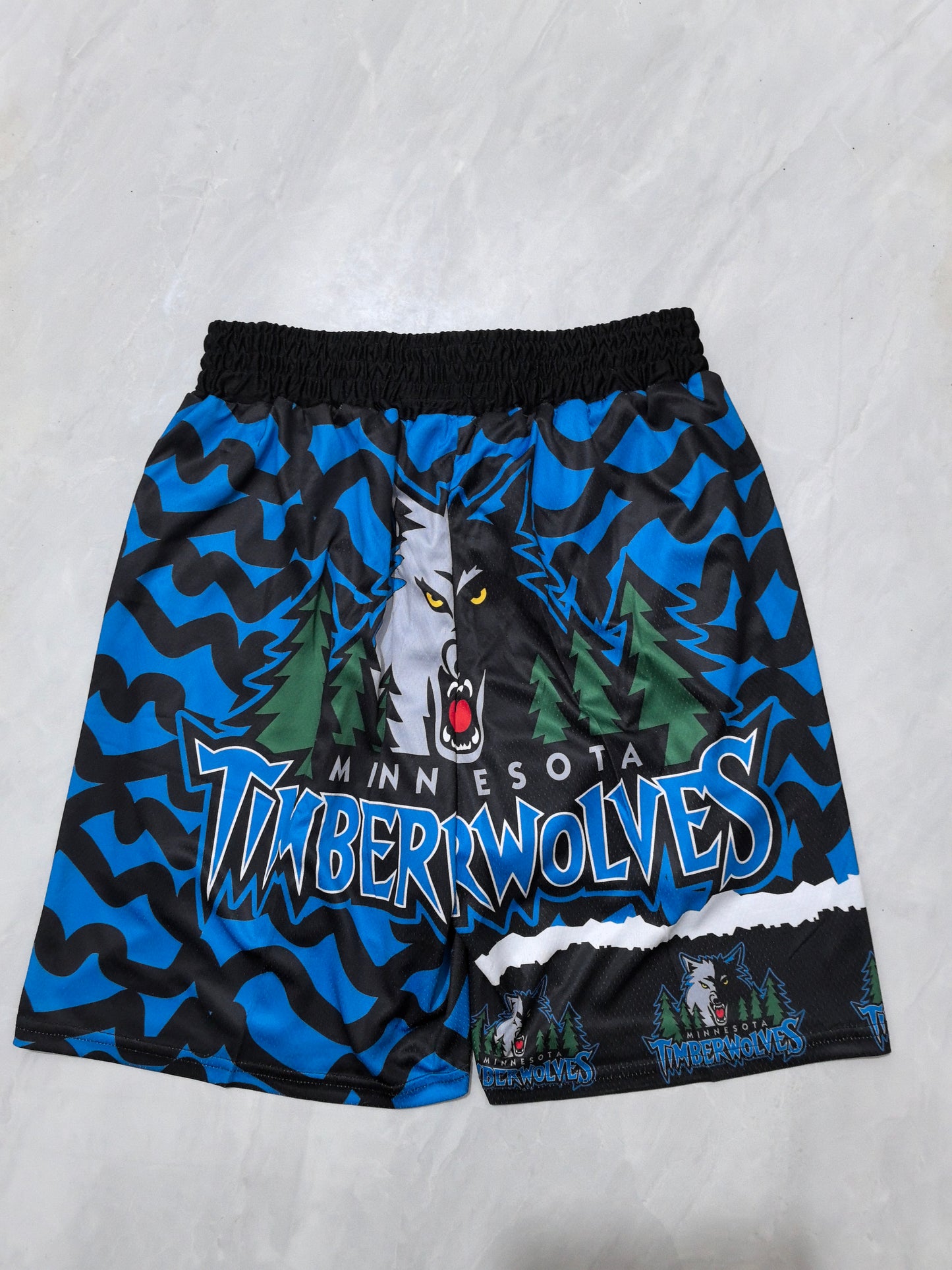 MINNESOTA TIMBERWOLVES BLUE SHORTS