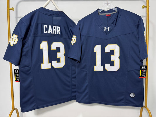 NORTE DAME FIGHTING IRISH CJ CARR BLUE JERSEY