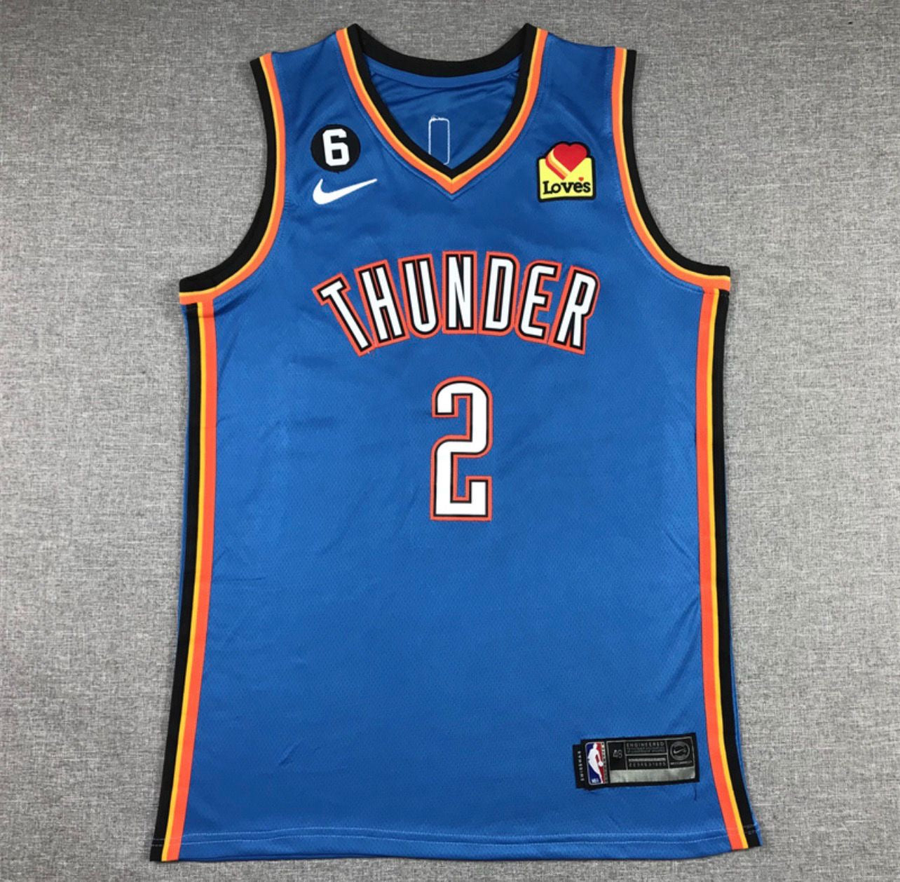 Shai Gilgeous-Alexander Blue Oklahoma City Thunder Jersey