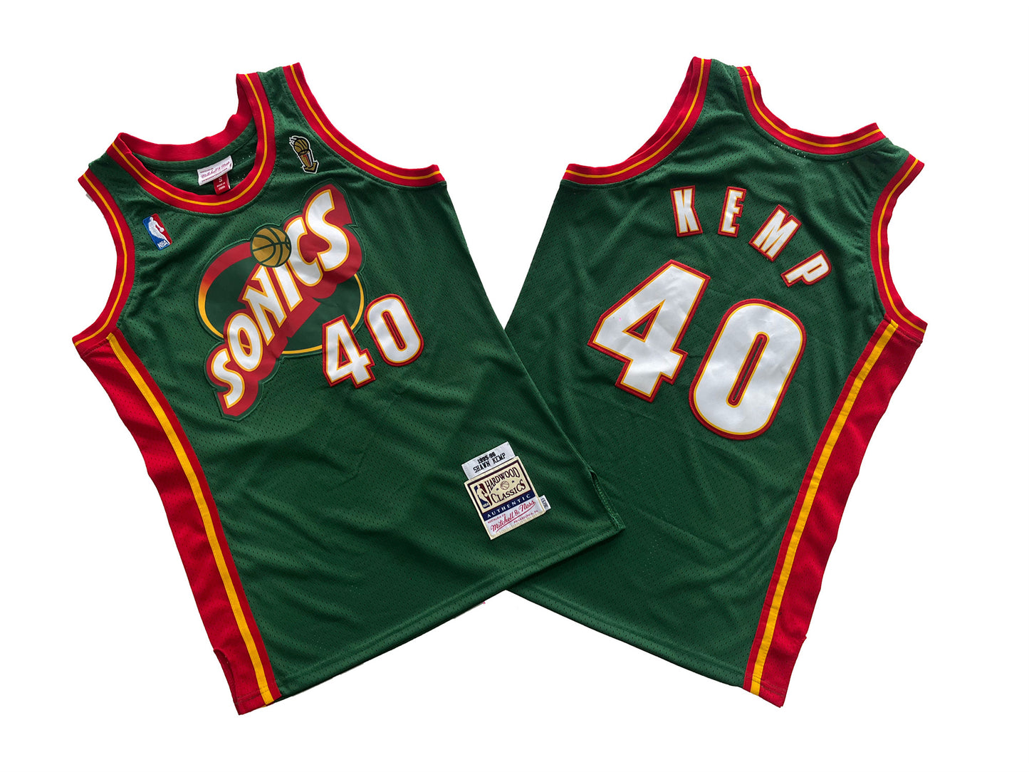 SEATTLE SUPERSONICS RAY SHAWN KEMP GREEN JERSEY