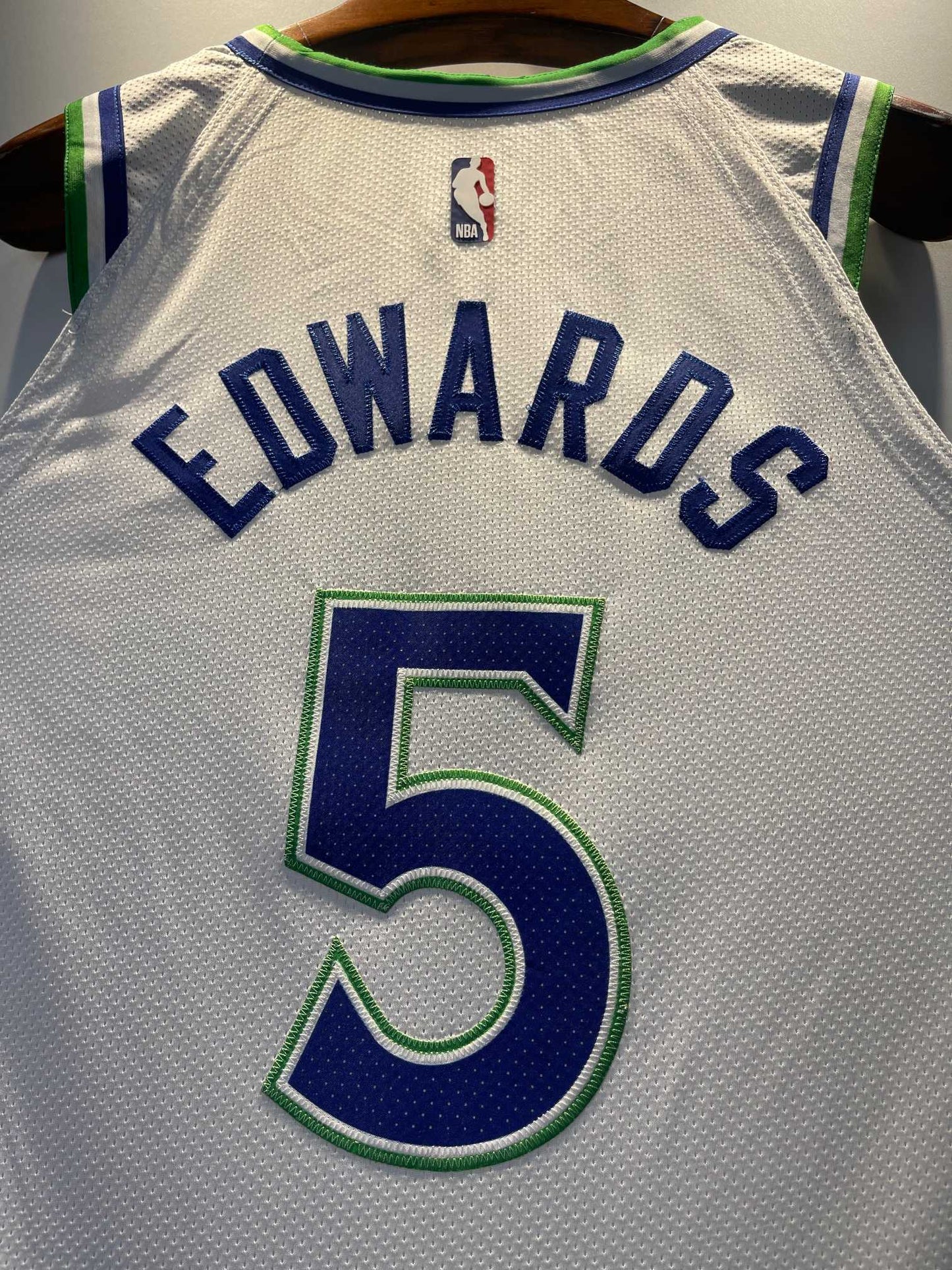 MINNESOTA TIMBERWOLVES ANTHONY EDWARDS WHITE JERSEY