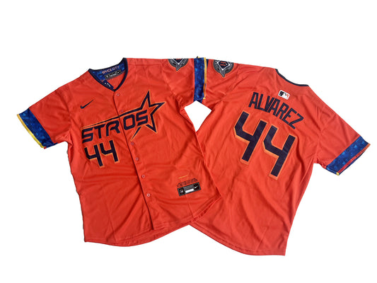 Houston Astros Yordan Alvarez Orange Jersey