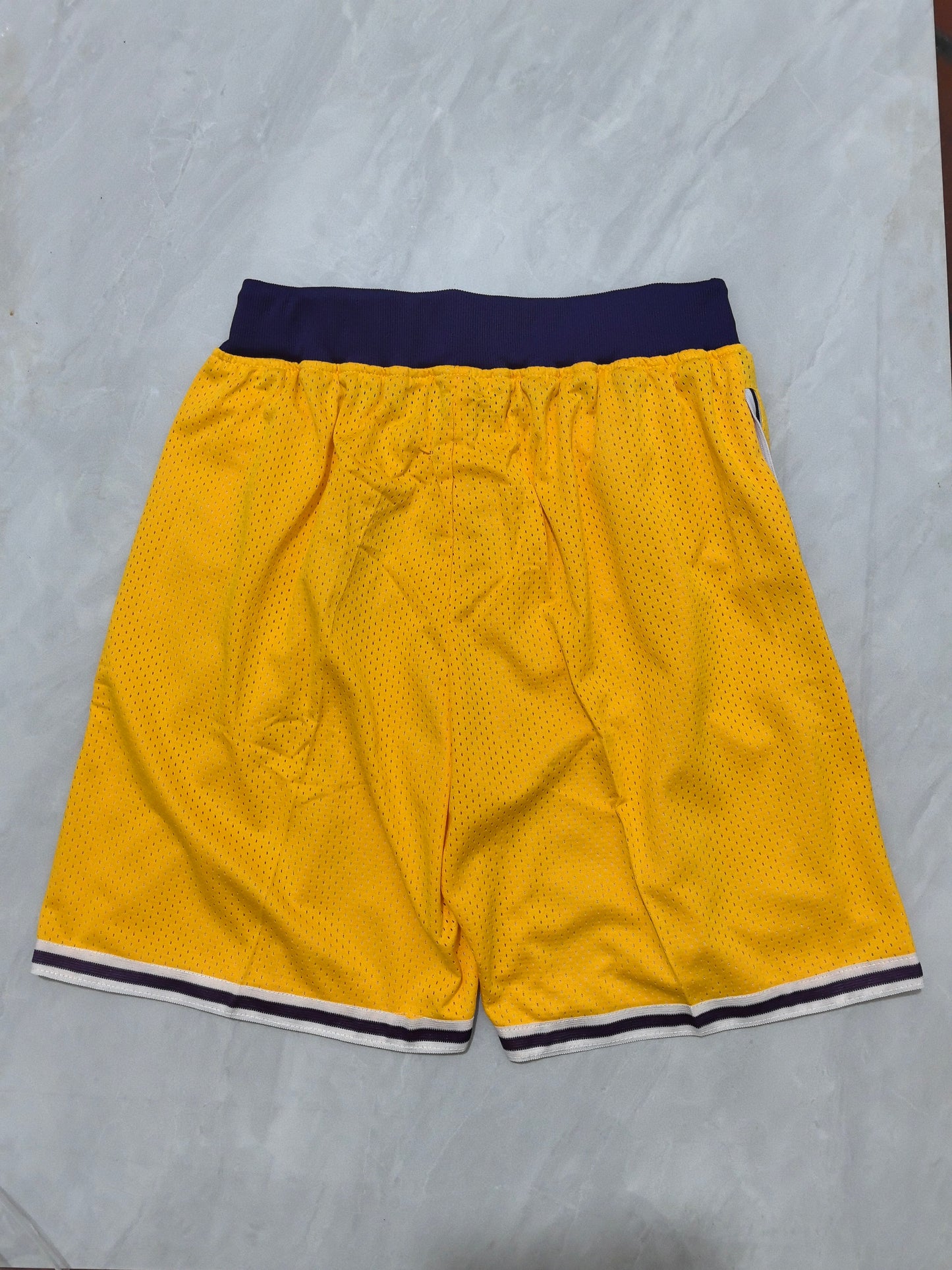 LOS ANGELES LAKERS KOBE BRYANT YELLOW SHORTS