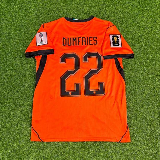 2026 WORLD CUP DENZEL DUMFRIES TEAM NETHERLANDS ORANGE JERSEY