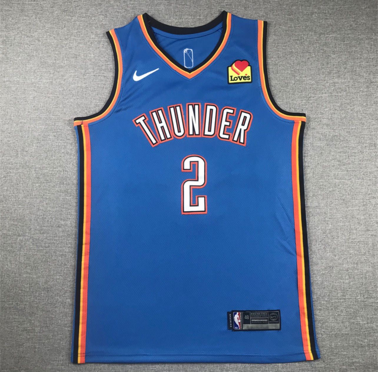 Shai Gilgeous-Alexander Blue Oklahoma City Thunder Jersey