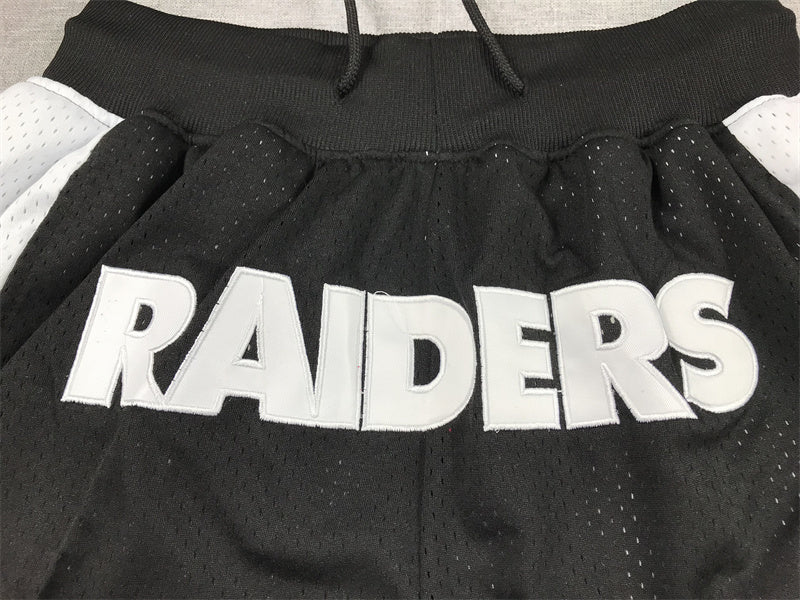 LAS VEGAS RAIDERS BLACK SHORTS
