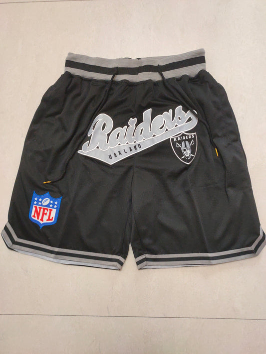 LAS VEGAS RAIDERS BLACK SHORTS