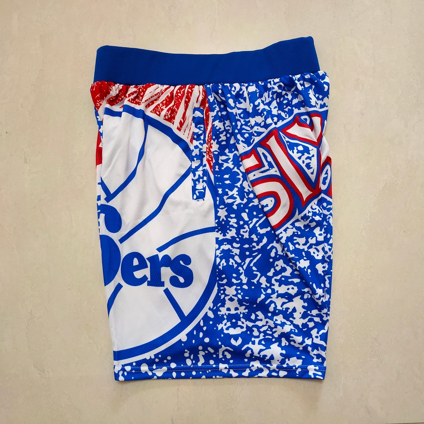 PHILIDELPHIA 76ERS BLUE SHORTS