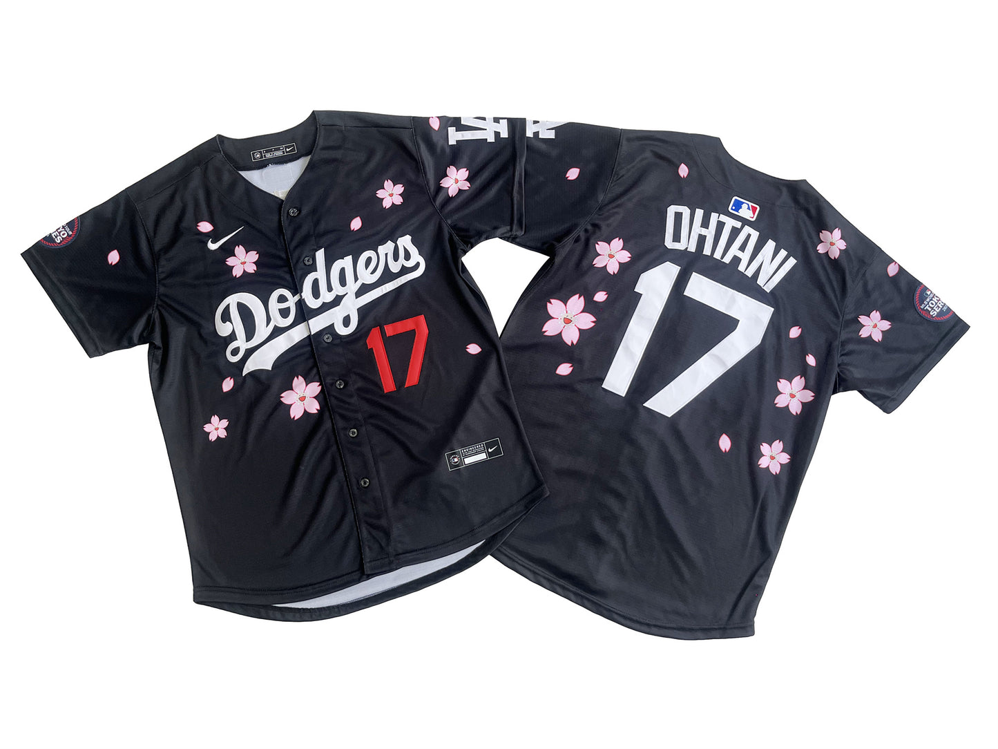LOS ANGELES DODGERS SHOHEI OHTANI BLACK CHERRY BLOSSOM JERSEY