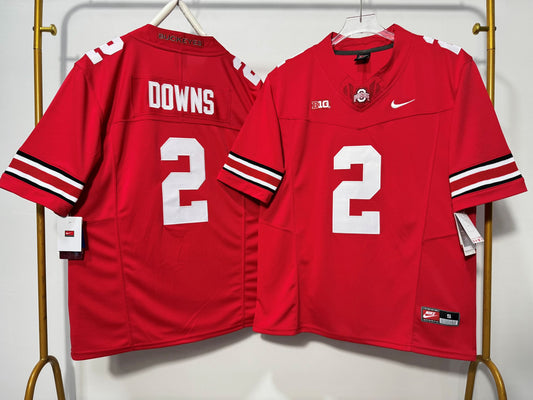 OHIO STATE BUCKEYES CALEB DOWNS RED JERSEY