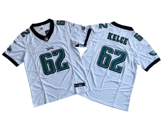 PHILIDELPHIA EAGLES JASON KELCE WHITE JERSEY