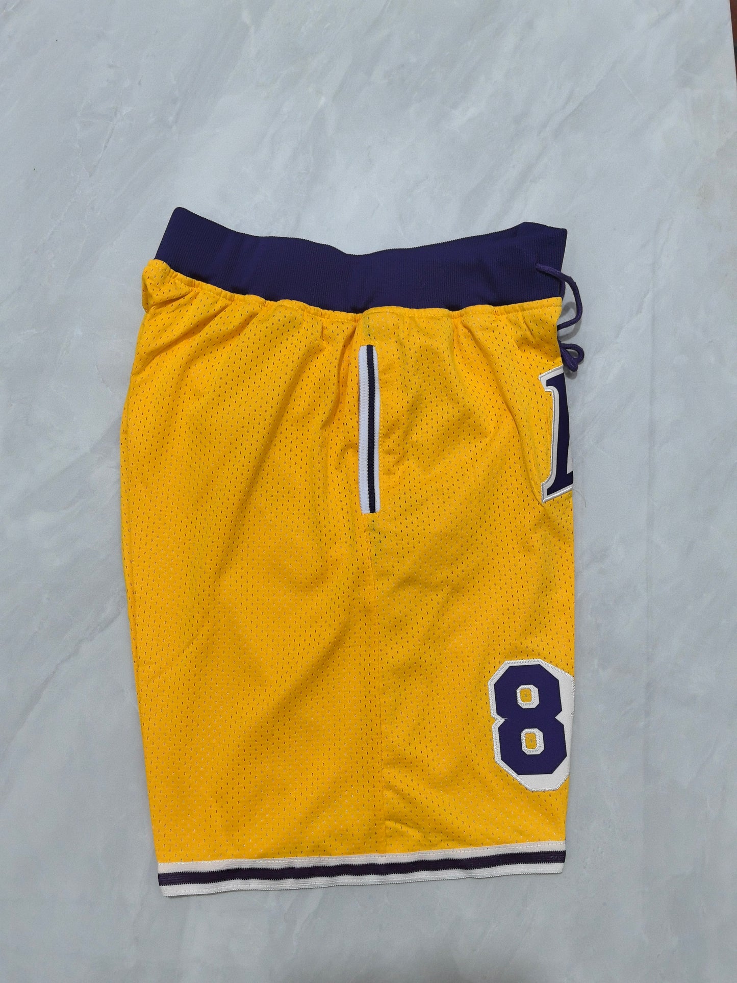 LOS ANGELES LAKERS KOBE BRYANT YELLOW SHORTS