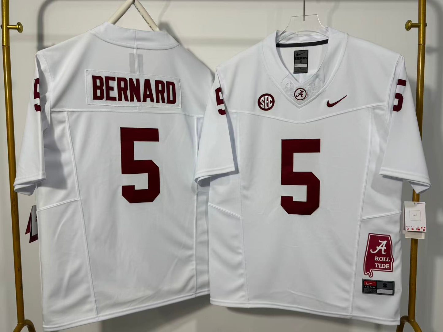 ALABAMA CRIMSON TIDE GERMIE BERNARD WHITE JERSEY