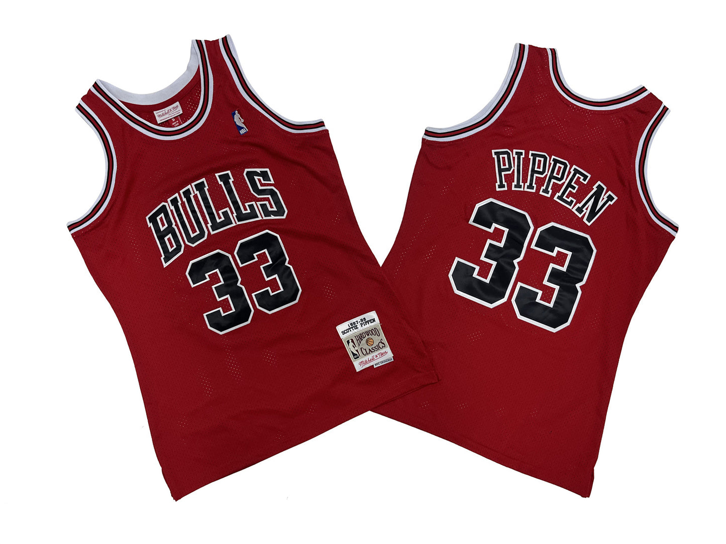 CHICAGO BULLS SCOTTIE PIPPEN RED VINTAGE JERSEY
