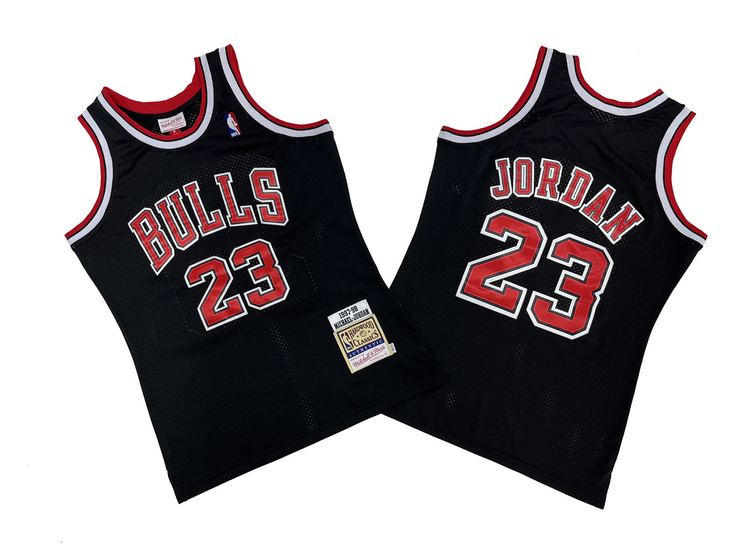 CHICAGO BULLS MICHAEL JORDAN BLACK VINTAGE JERSEY
