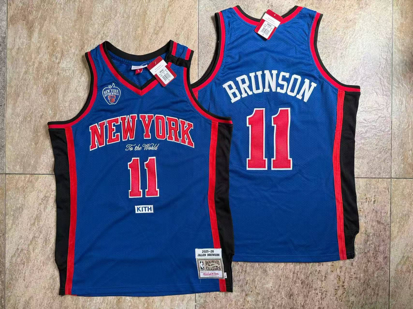 NEW YORK KNICKS JALEN BRUNSON BLUE JERSEY