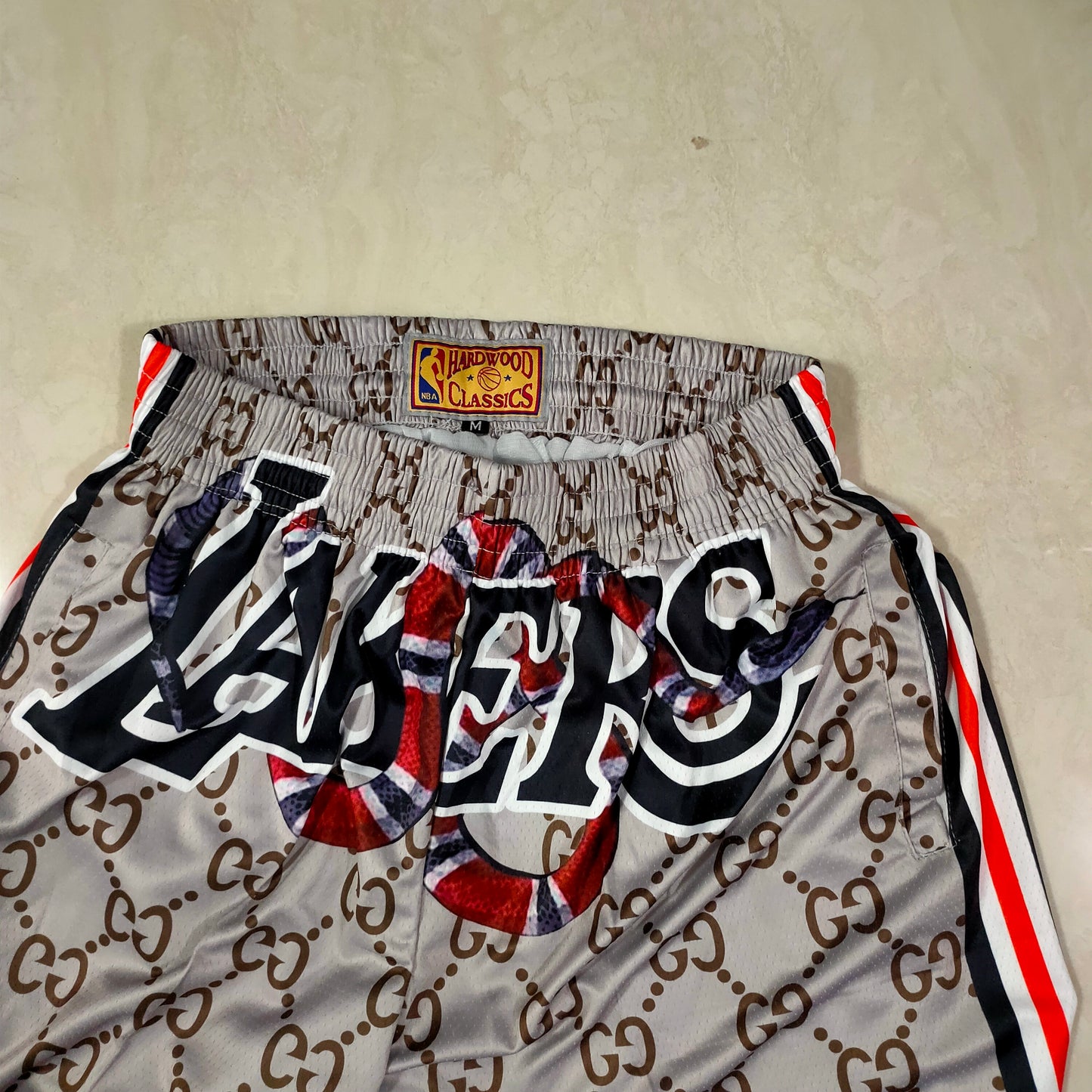 LOS ANGELES LAKERS GUCCI SHORTS