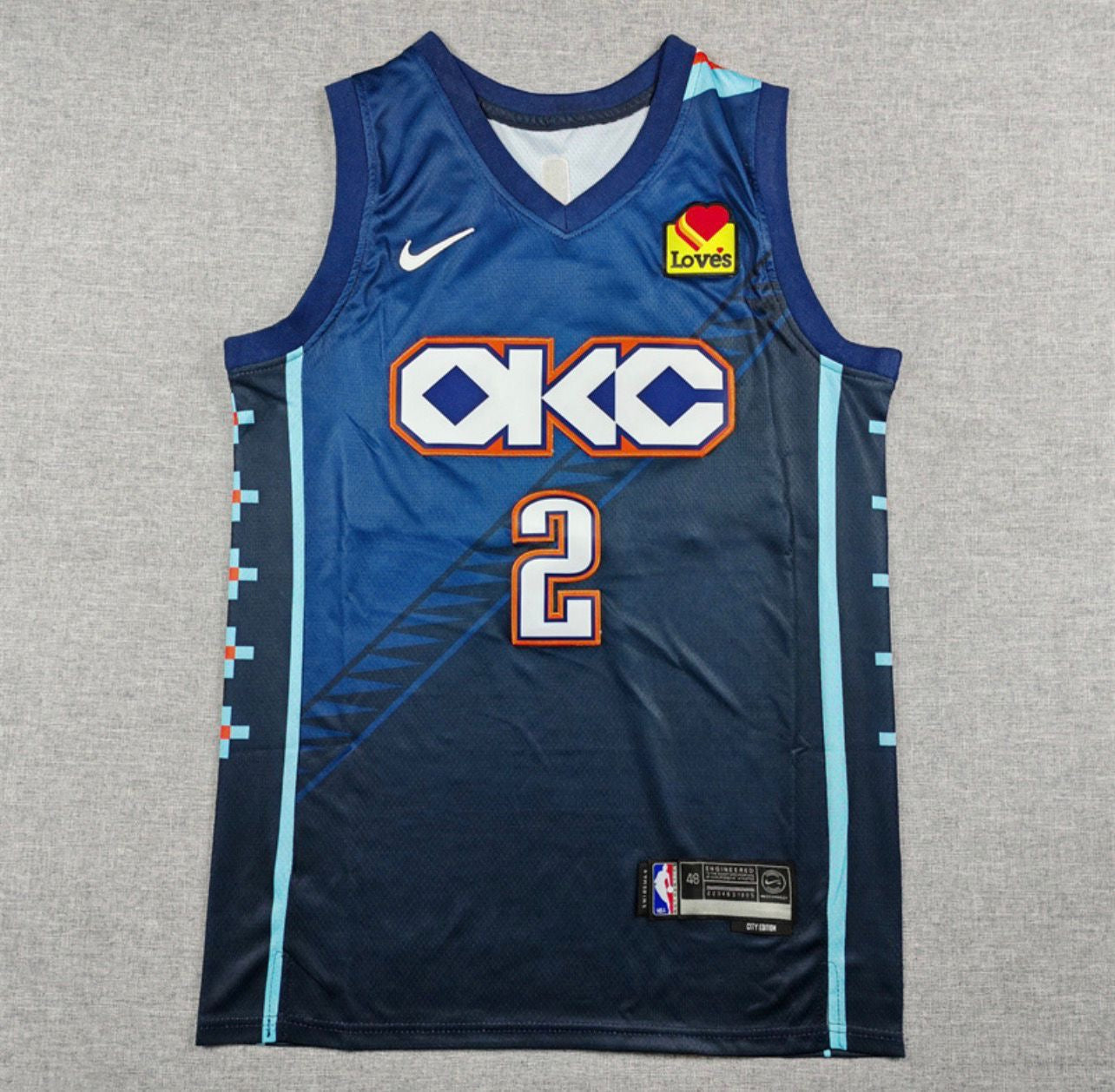 Shai Gilgeous-Alexander Navy Blue Oklahoma City Thunder Jersey