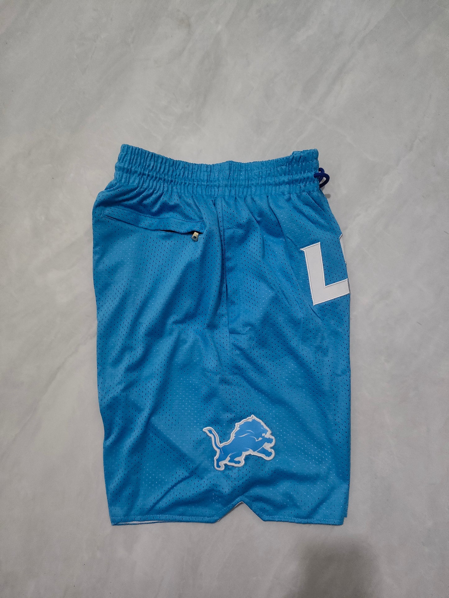 DETRIOT LIONS BLUE SHORTS