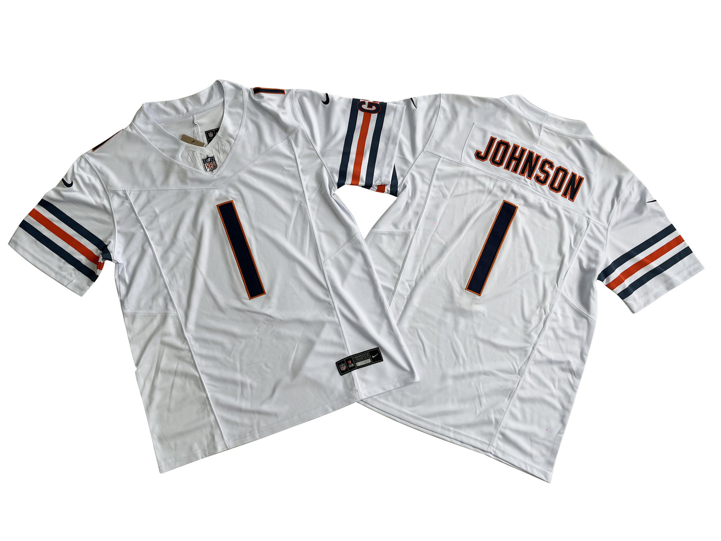 CHICAGO BEARS JAYLON JOHNSON WHITE JERSEY