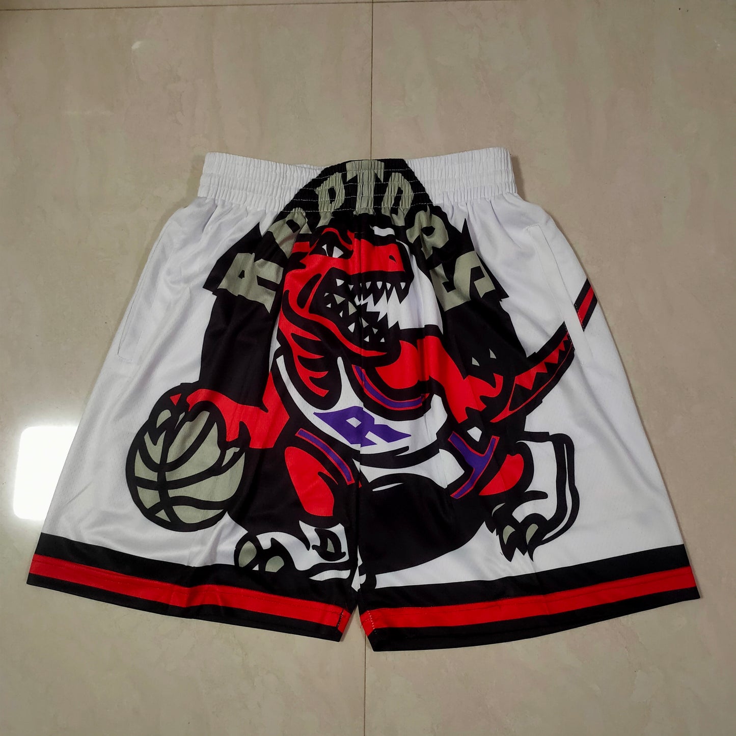 TORONTO RAPTORS WHITE SHORTS
