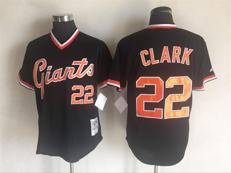 SAN FRANCISCO GIANTS WILL CLARK BLACK JERSEY