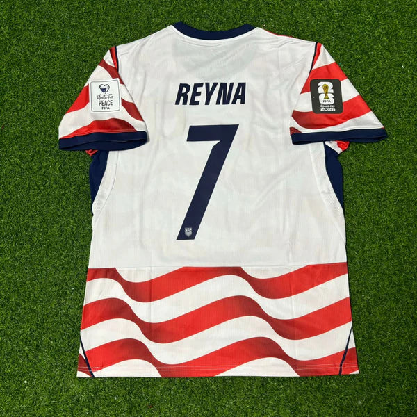 2026 WORLD CUP GIOVANNI REYNA TEAM USA RED AND WHITE JERSEY
