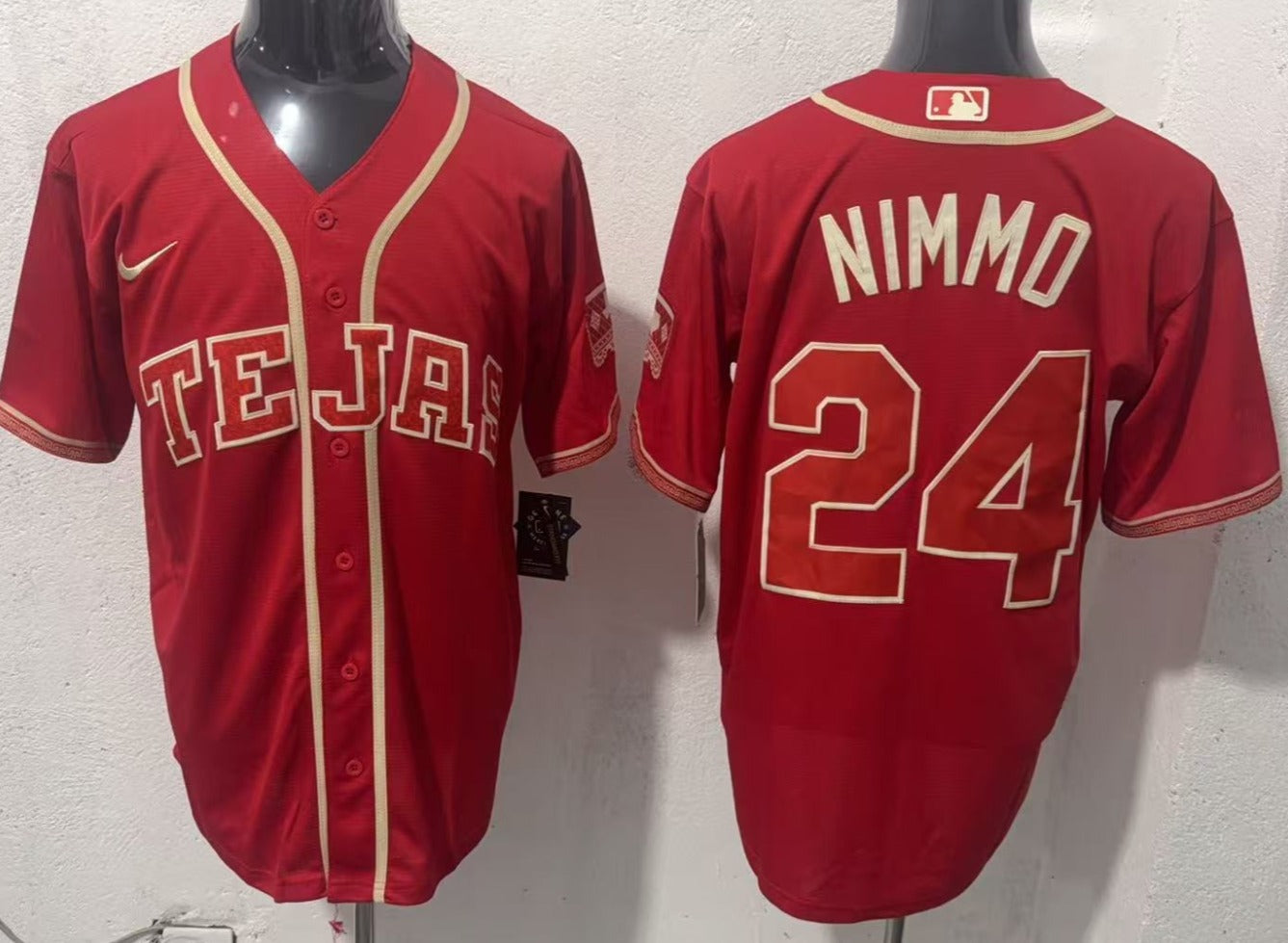 Brandon Nimmo Tejas Rangers Baseball Jersey