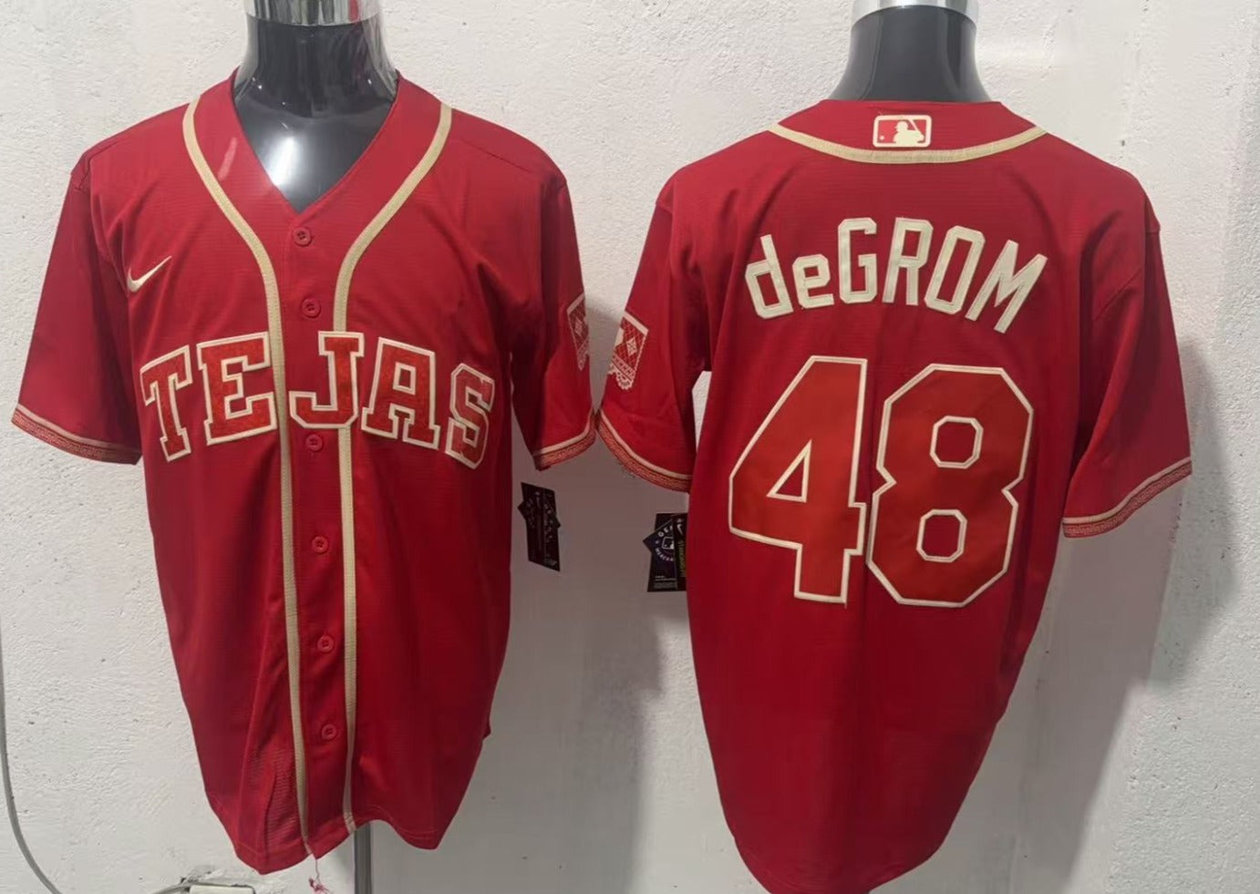Jacob deGrom Tejas Rangers Baseball Jersey