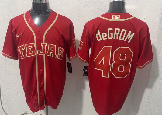 Jacob deGrom Tejas Rangers Baseball Jersey