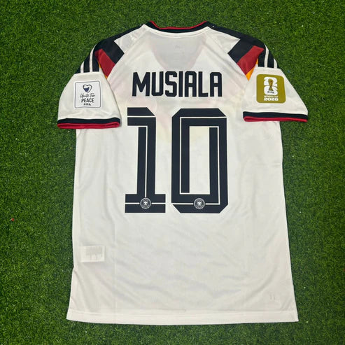 2026 WORLD CUP JAMAL MUSIALA TEAM GERMANY WHITE JERSEY