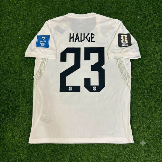 2026 WORLD CUP JENS PETTER HAUGE TEAM NORWAY WHITE JERSEY