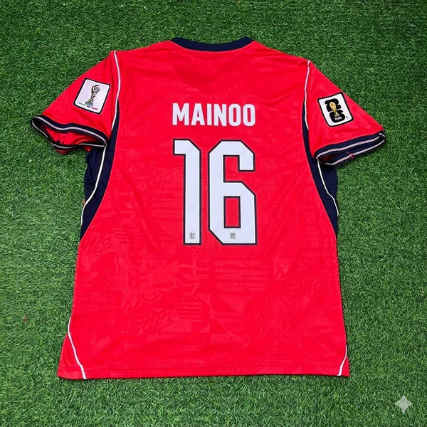 2026 WORLD CUP KOBBIE MAINOO TEAM ENGLAND RED JERSEY