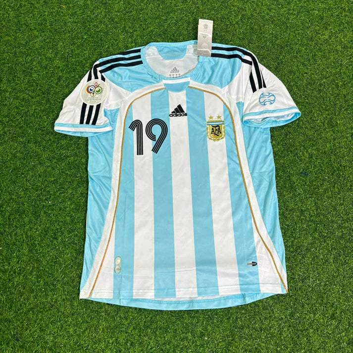 Lionel Messi Argentina 2006 World Cup Retro Soccer Jersey
