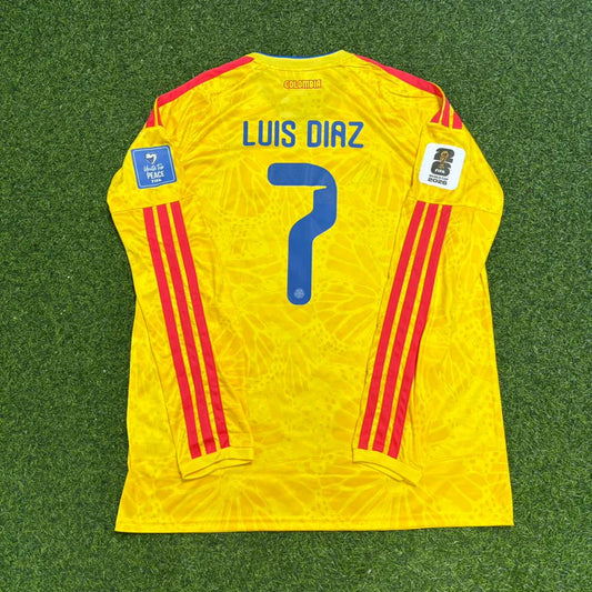 2026 WORLD CUP LUIS DIAZ TEAM COLOMBIA YELLOW JERSEY