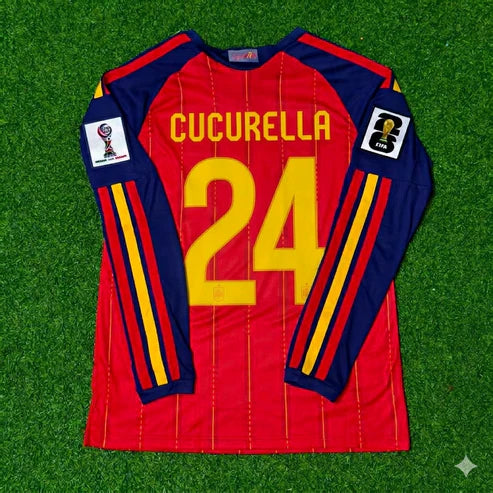 2026 WORLD CUP MARC CUCURELLA TEAM SPAIN RED JERSEY