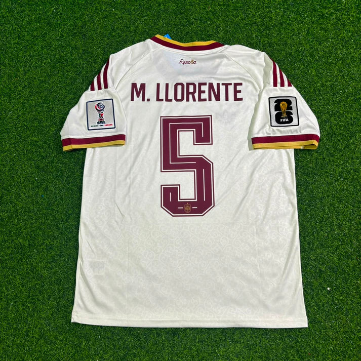2026 World Cup Marcos Llorente Team Spain White Jersey