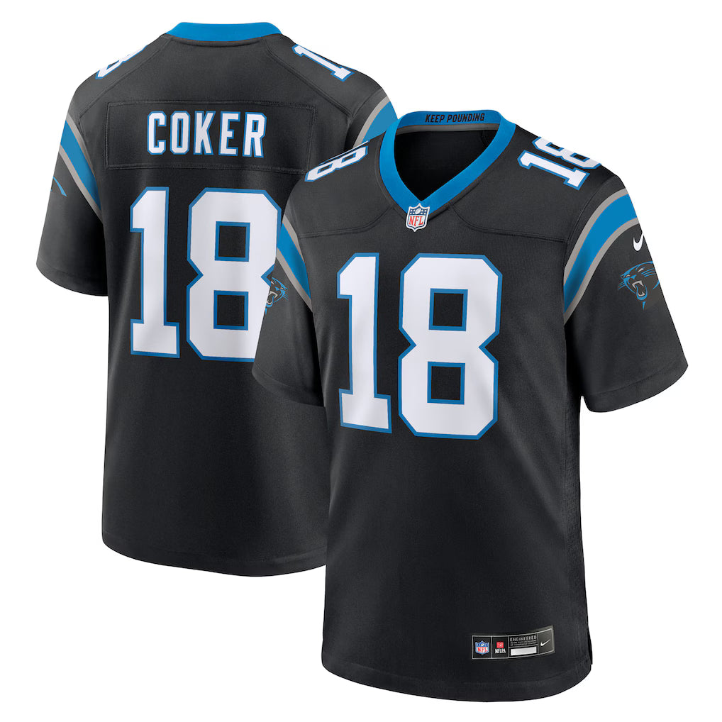 CAROLINA PANTHERS JALEN COKER BLACK JERSEY