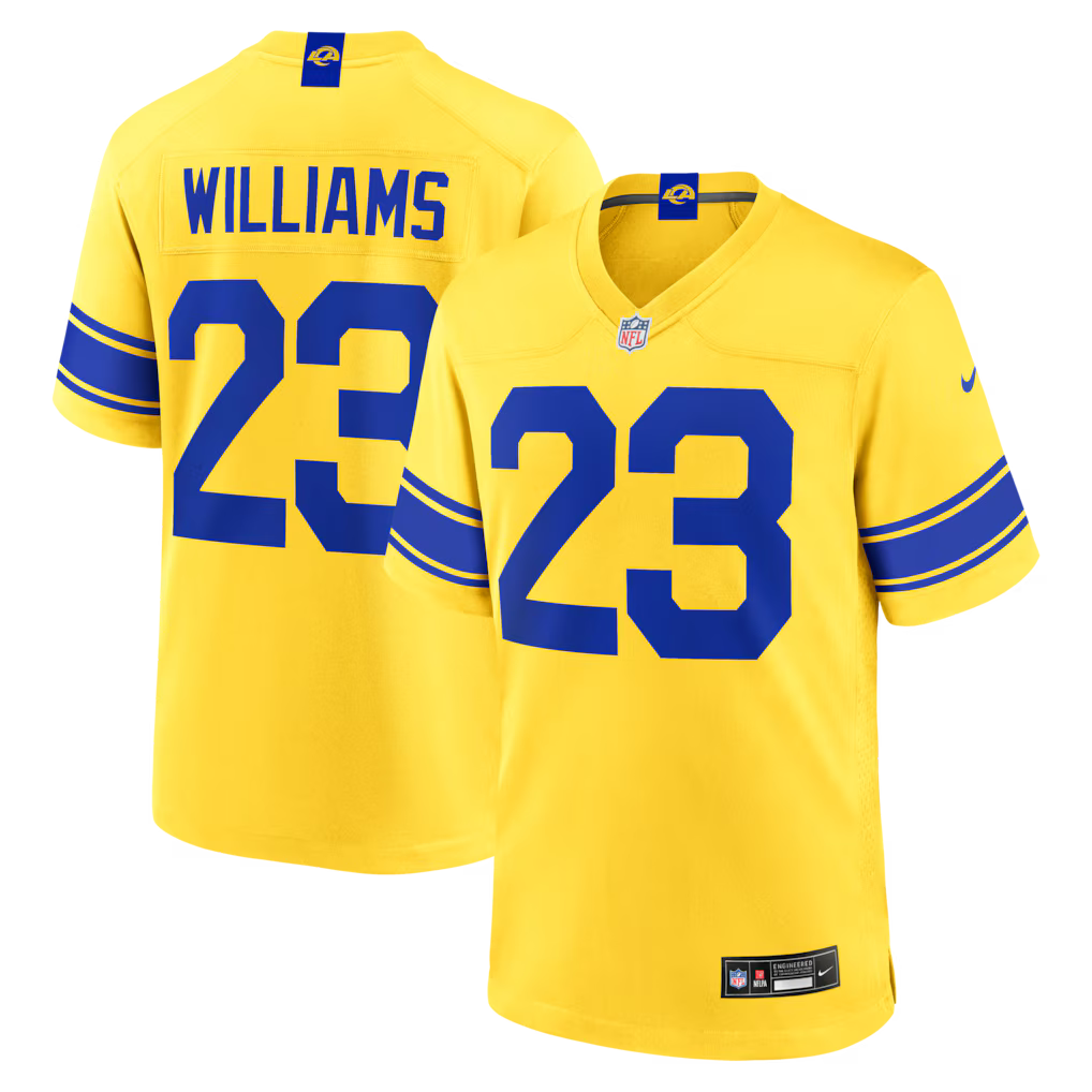 LOS ANGELES RAMS KYREN WILLIAMS YELLOW JERSEY