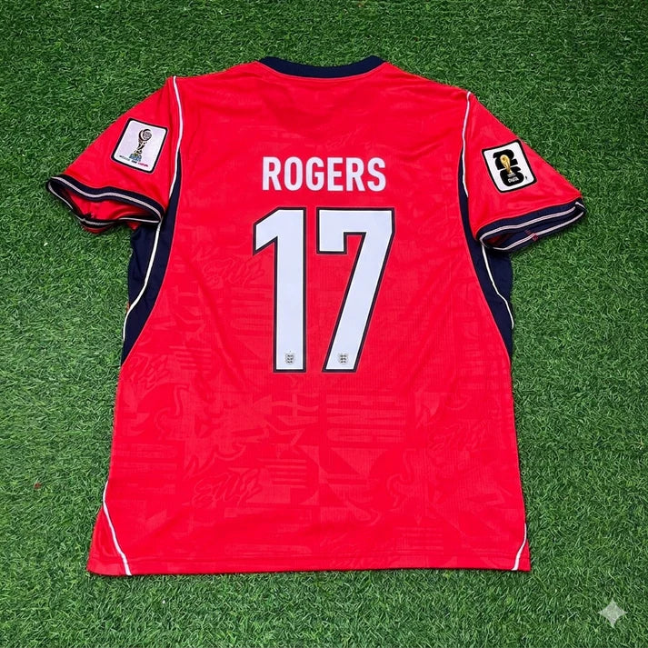 2026 WORLD CUP MORGAN ROGERS TEAM ENGLAND RED JERSEY