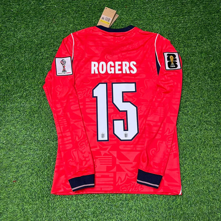 2026 WORLD CUP MORGAN ROGERS TEAM ENGLAND RED JERSEY