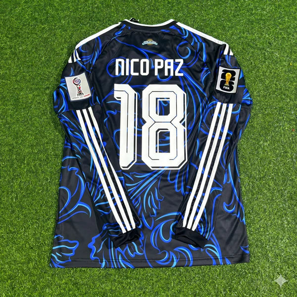 2026 WORLD CUP NICO PAZ TEAM ARGENTINA BLUE JERSEY