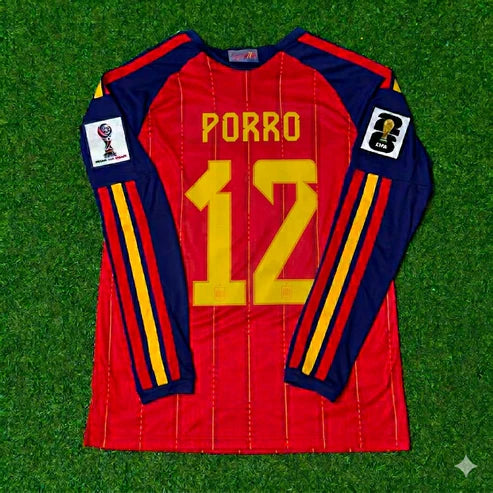 2026 WORLD CUP PEDRO PORRO TEAM SPAIN RED JERSEY