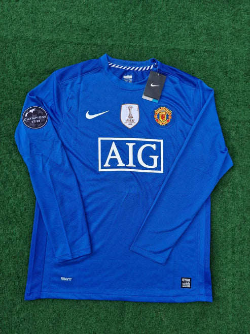 Ronaldo Manchester United 2008 Fifa World Cup Champions League Patch Retro Jersey