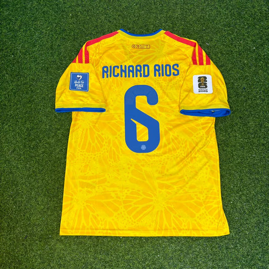2026 WORLD CUP RICHARD RIOS TEAM COLOMBIA YELLOW JERSEY