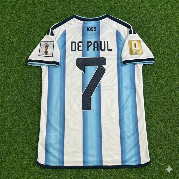 2026 WORLD CUP RODRIGO DE PAUL TEAM ARGENTINA BLUE JERSEY