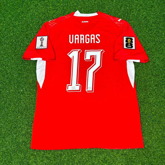 2026 WORLD CUP RUBEN VARGAS TEAM SWITZERLAND RED JERSEY