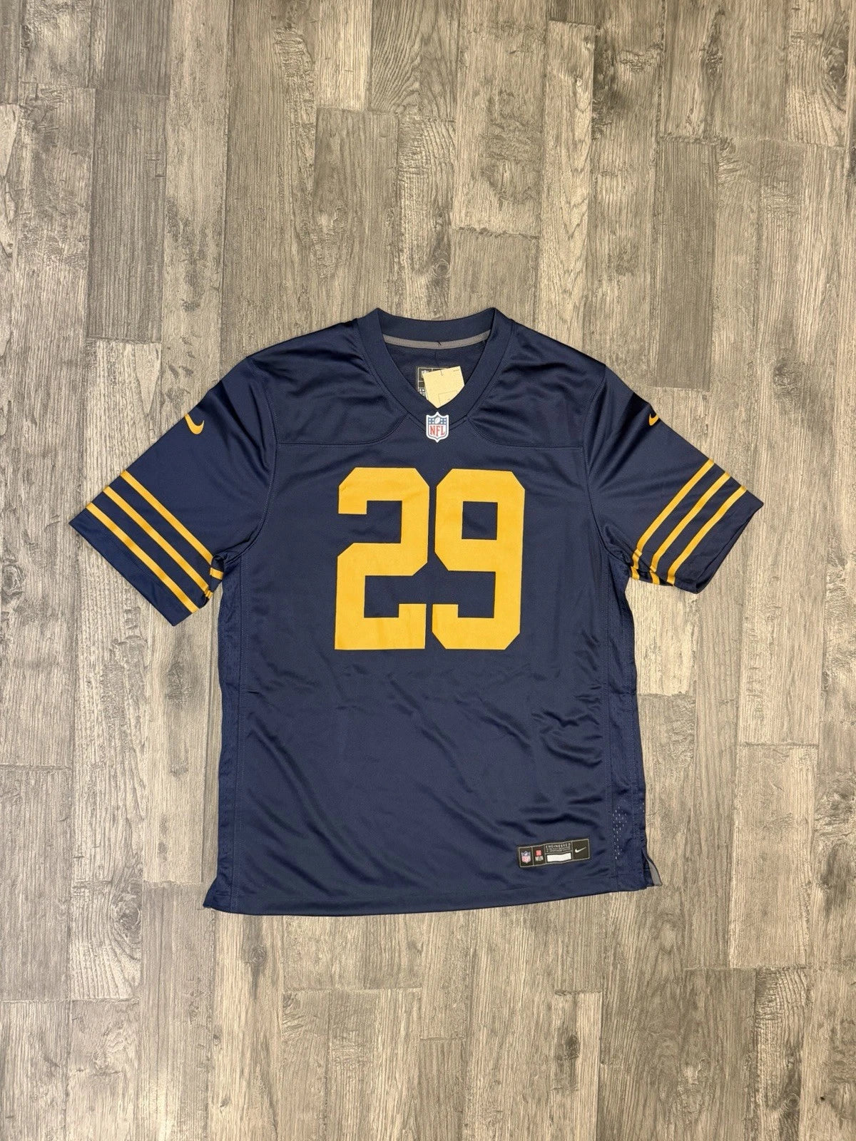 GREEN BAY PACKERS XAVIER MCKINNEY BLUE JERSEY